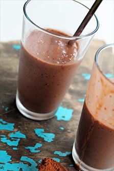 Vegansk chokolade milkshake